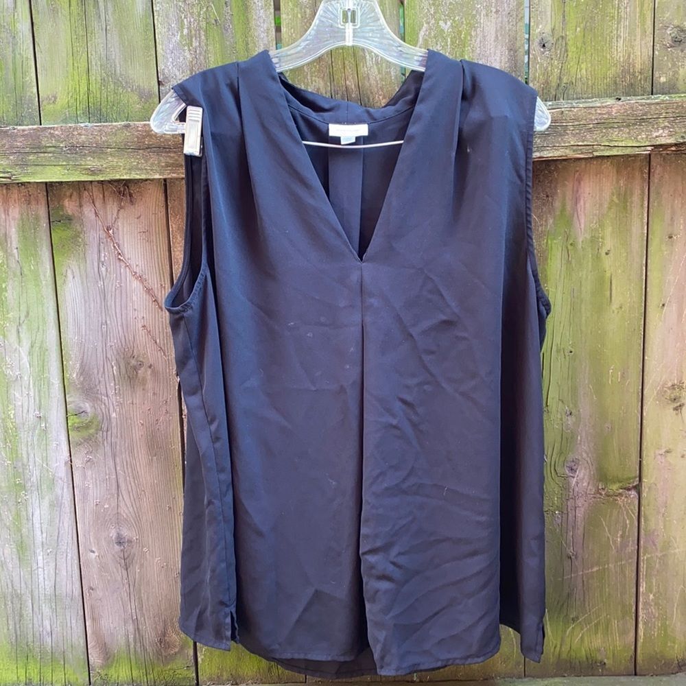 Avenue Black sleeveless blouse sz. 14-16